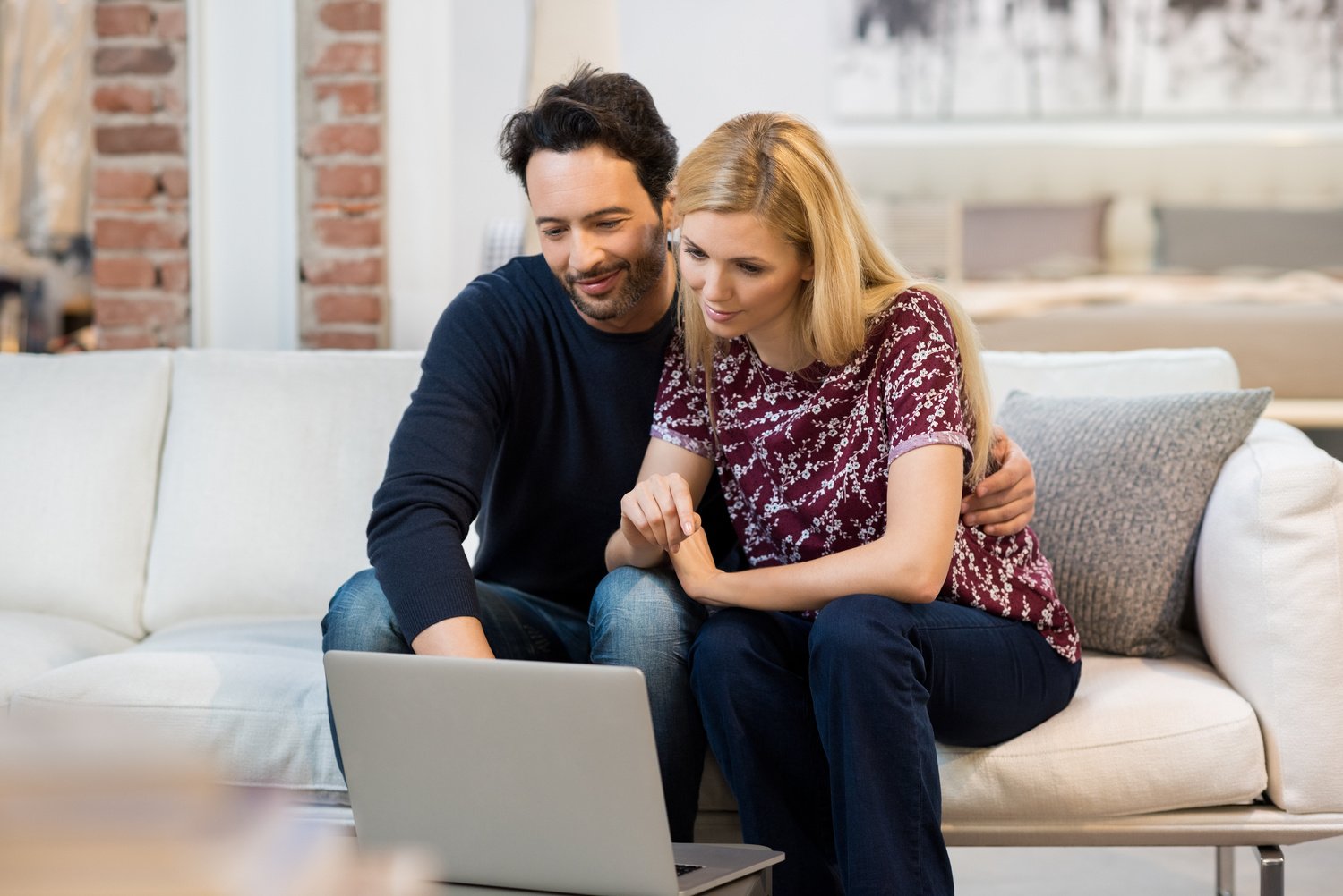 Couple at Computer